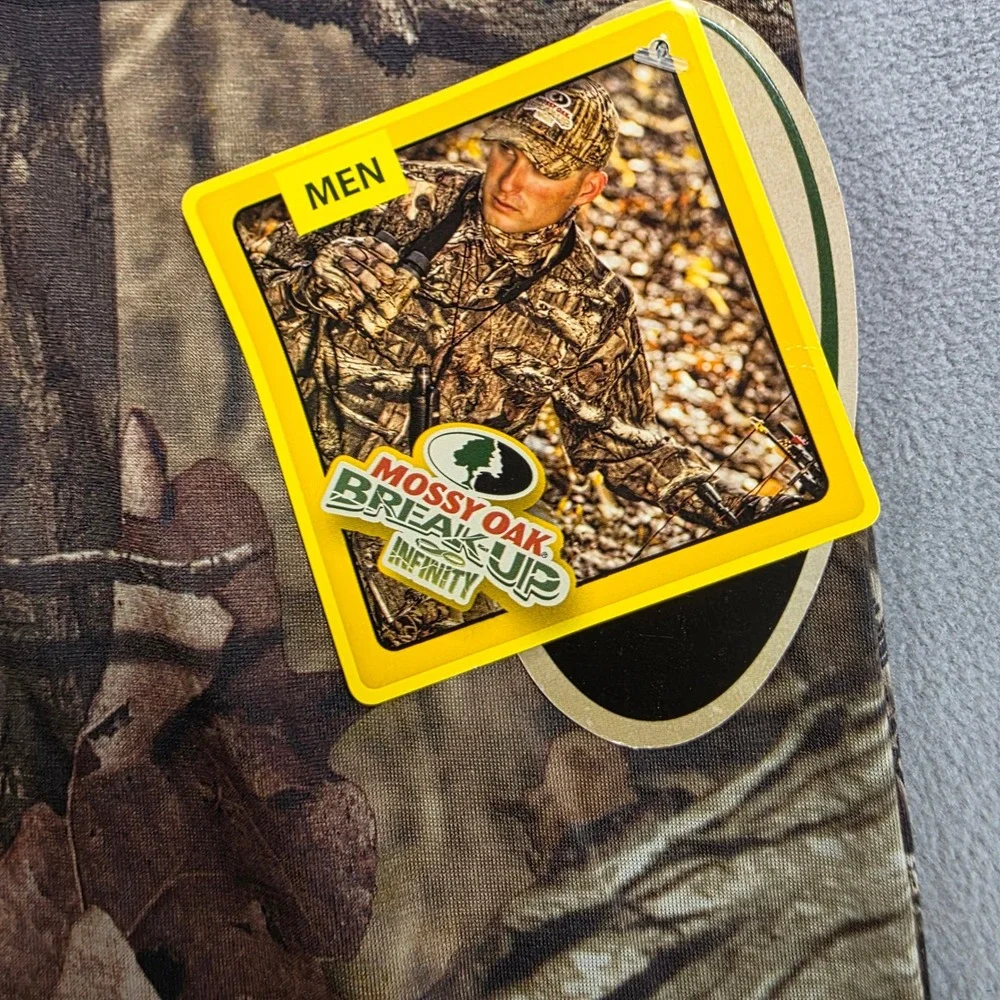 Mossy Oak T-Shirt Men Small Camo Break-Up Infinity Wicking Camouflage